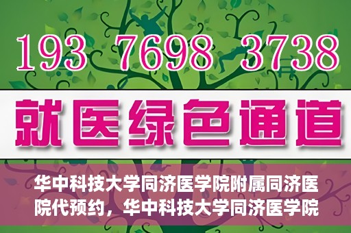 华中科技大学同济医学院附属同济医院代预约，华中科技大学同济医学院附属同济医院便捷预约服务解析