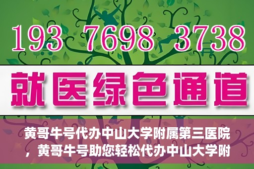 黄哥牛号代办中山大学附属第三医院，黄哥牛号助您轻松代办中山大学附属第三医院事务