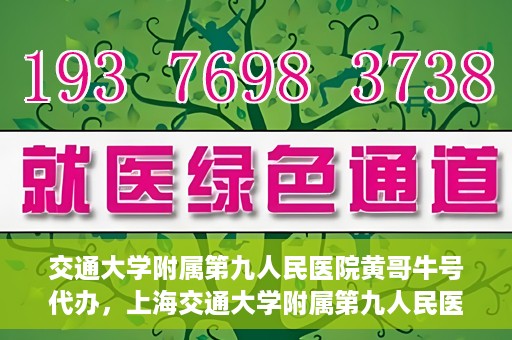 交通大学附属第九人民医院黄哥牛号代办，上海交通大学附属第九人民医院黄哥牛号预约代办服务解析