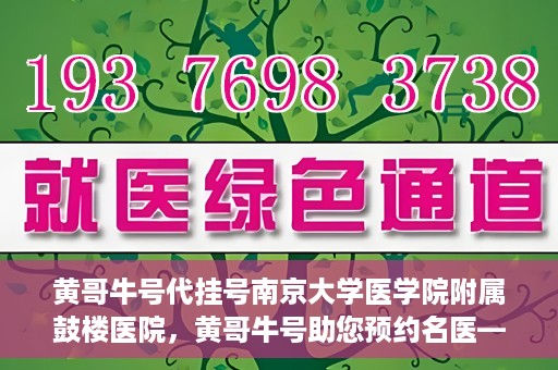 黄哥牛号代挂号南京大学医学院附属鼓楼医院，黄哥牛号助您预约名医——南京大学医学院附属鼓楼医院代挂号服务