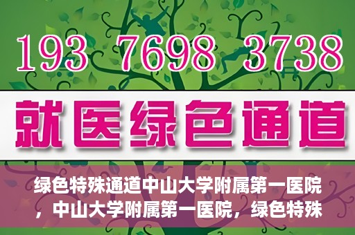 绿色特殊通道中山大学附属第一医院，中山大学附属第一医院，绿色特殊通道开启健康之门