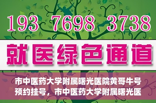 市中医药大学附属曙光医院黄哥牛号预约挂号，市中医药大学附属曙光医院黄哥牛号，预约挂号攻略
