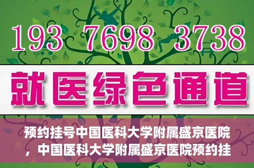 预约挂号中国医科大学附属盛京医院，中国医科大学附属盛京医院预约挂号攻略