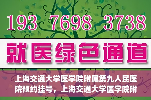 上海交通大学医学院附属第九人民医院预约挂号，上海交通大学医学院附属第九人民医院预约挂号指南，轻松挂号，便捷就医新体验