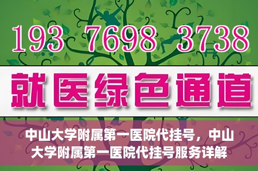 中山大学附属第一医院代挂号，中山大学附属第一医院代挂号服务详解