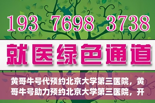 黄哥牛号代预约北京大学第三医院，黄哥牛号助力预约北京大学第三医院，开启健康新篇章