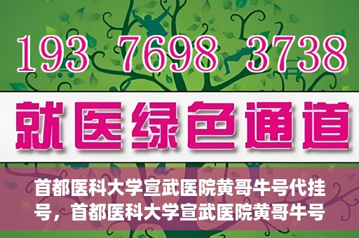 首都医科大学宣武医院黄哥牛号代挂号，首都医科大学宣武医院黄哥牛号助您轻松预约挂号
