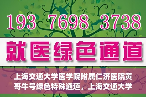 上海交通大学医学院附属仁济医院黄哥牛号绿色特殊通道，上海交通大学医学院附属仁济医院绿色特殊通道，黄哥牛号启动