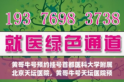 黄哥牛号预约挂号首都医科大学附属北京天坛医院，黄哥牛号天坛医院预约挂号攻略，轻松预约首都医科大学附属北京天坛医院