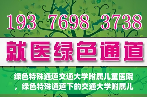 绿色特殊通道交通大学附属儿童医院，绿色特殊通道下的交通大学附属儿童医院守护之路
