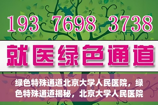 绿色特殊通道北京大学人民医院，绿色特殊通道揭秘，北京大学人民医院的健康守护之道