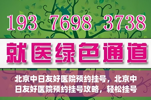 北京中日友好医院预约挂号，北京中日友好医院预约挂号攻略，轻松挂号，就医无忧