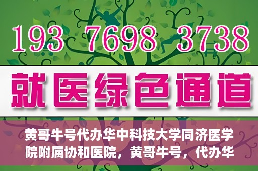 黄哥牛号代办华中科技大学同济医学院附属协和医院，黄哥牛号，代办华中科技大学同济医学院附属协和医院业务办理全攻略