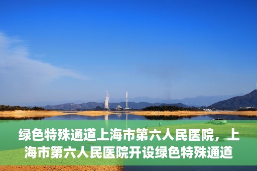 绿色特殊通道上海市第六人民医院，上海市第六人民医院开设绿色特殊通道，助力患者快速就医