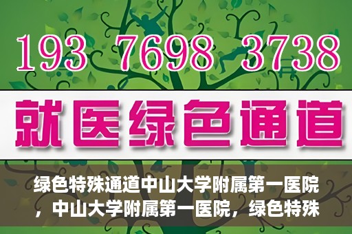 绿色特殊通道中山大学附属第一医院，中山大学附属第一医院，绿色特殊通道开启健康之门