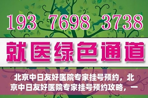北京中日友好医院专家挂号预约，北京中日友好医院专家挂号预约攻略，一站式解决您的就医难题