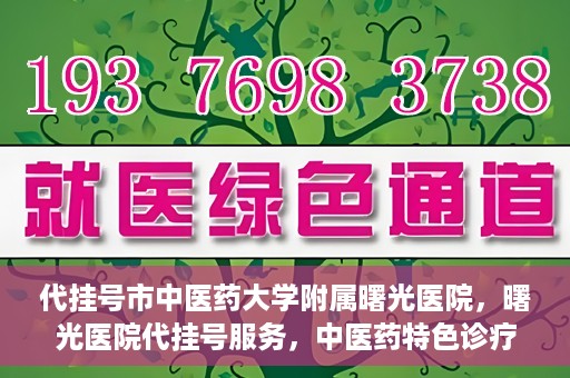 代挂号市中医药大学附属曙光医院，曙光医院代挂号服务，中医药特色诊疗体验之旅