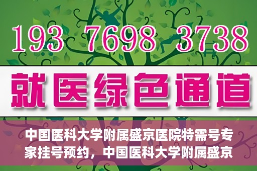 中国医科大学附属盛京医院特需号专家挂号预约，中国医科大学附属盛京医院特需专家挂号预约攻略