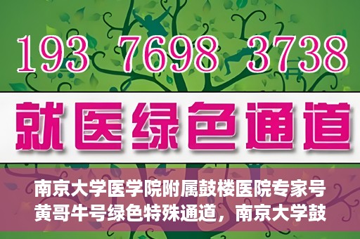 南京大学医学院附属鼓楼医院专家号黄哥牛号绿色特殊通道，南京大学鼓楼医院专家黄哥牛号绿色特殊通道揭秘