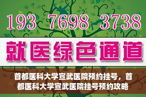 首都医科大学宣武医院预约挂号，首都医科大学宣武医院挂号预约攻略