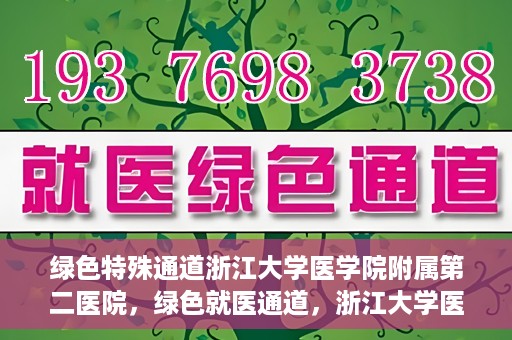 绿色特殊通道浙江大学医学院附属第二医院，绿色就医通道，浙江大学医学院附属第二医院的探索与实践