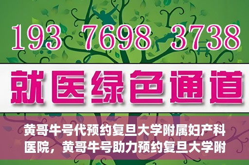 黄哥牛号代预约复旦大学附属妇产科医院，黄哥牛号助力预约复旦大学附属妇产科医院，一站式便捷服务开启预约新纪元