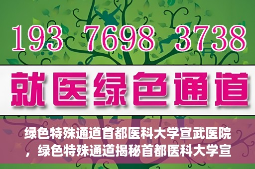 绿色特殊通道首都医科大学宣武医院，绿色特殊通道揭秘首都医科大学宣武医院的独特之处