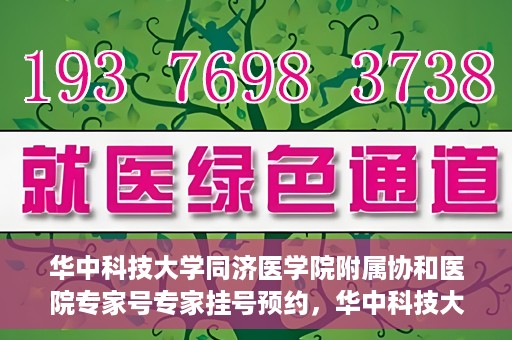 华中科技大学同济医学院附属协和医院专家号专家挂号预约，华中科技大学同济医学院附属协和医院专家挂号预约攻略，专业医师团队预约指南