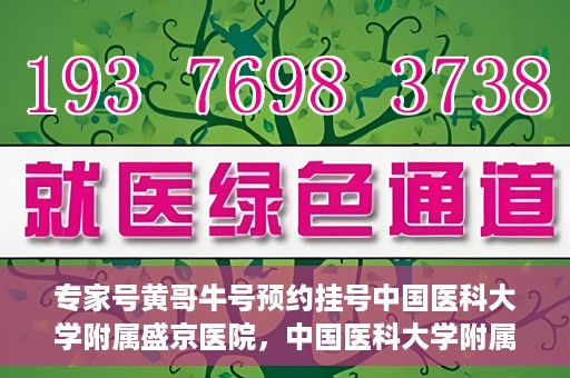 专家号黄哥牛号预约挂号中国医科大学附属盛京医院，中国医科大学附属盛京医院专家号黄哥牛号预约挂号指南